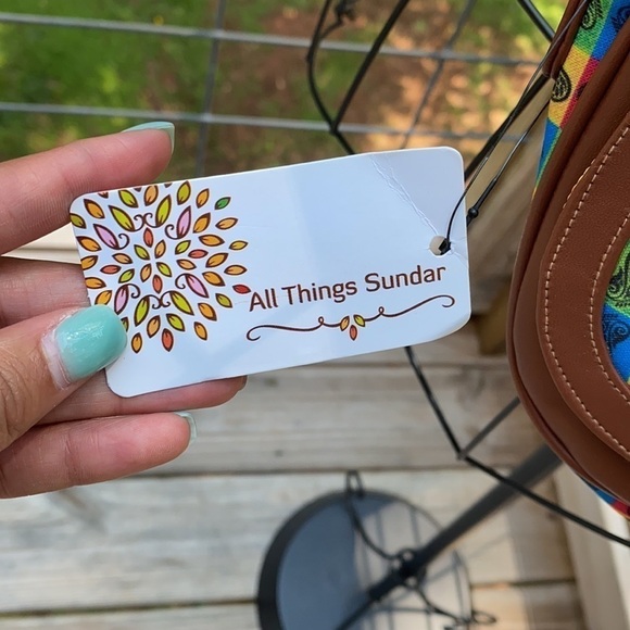 All Things Sundar Multi-color Paisley Crossbody - Picture 3 of 9